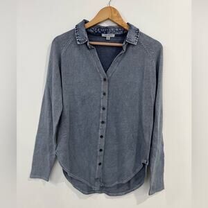 PBJ Blues Womens Button Down Size Small